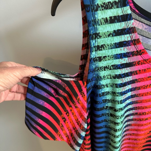 Avenue Vibrant Striped and Printed Blouses - Picture 5 of 6